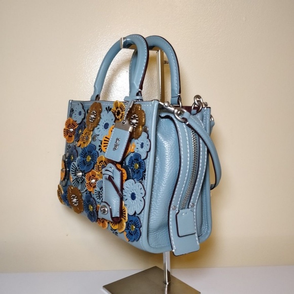 COACH 1941 Rogue 25  10512 Tea Roses Steel Blue - Picture 4 of 6